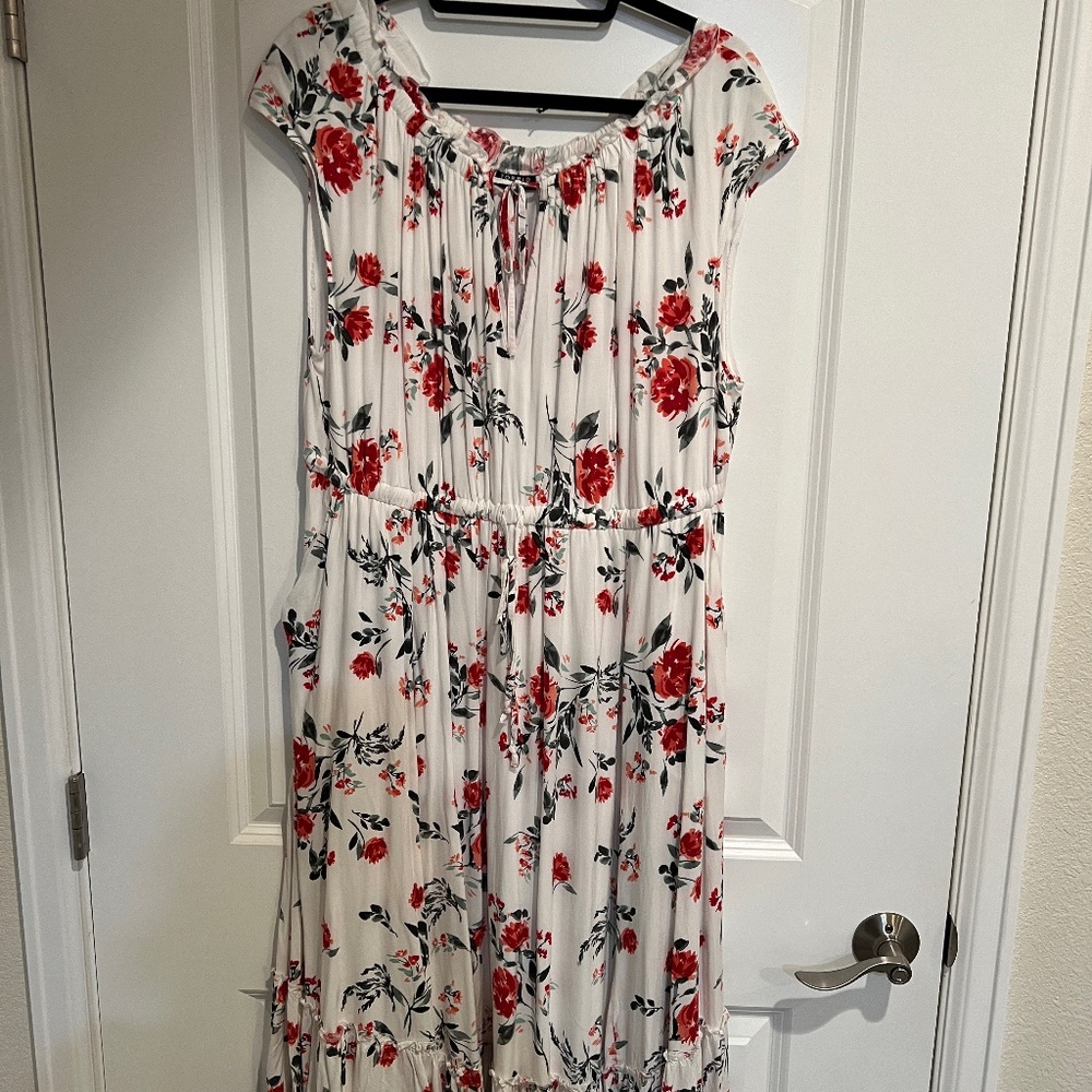 Sleeveless Floral Dress
